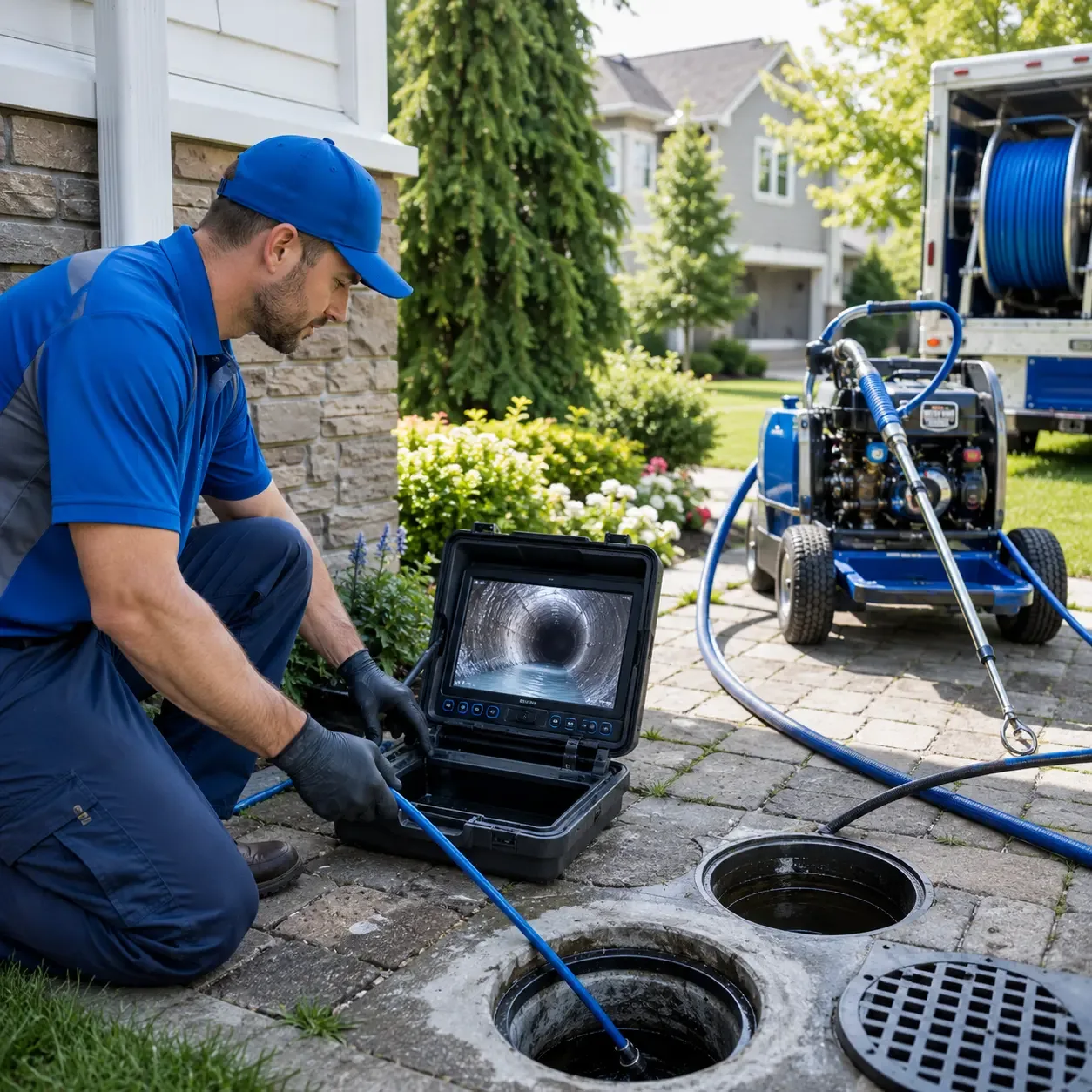 Outdoor drain cleaning professionals serving West Des Moines, IA