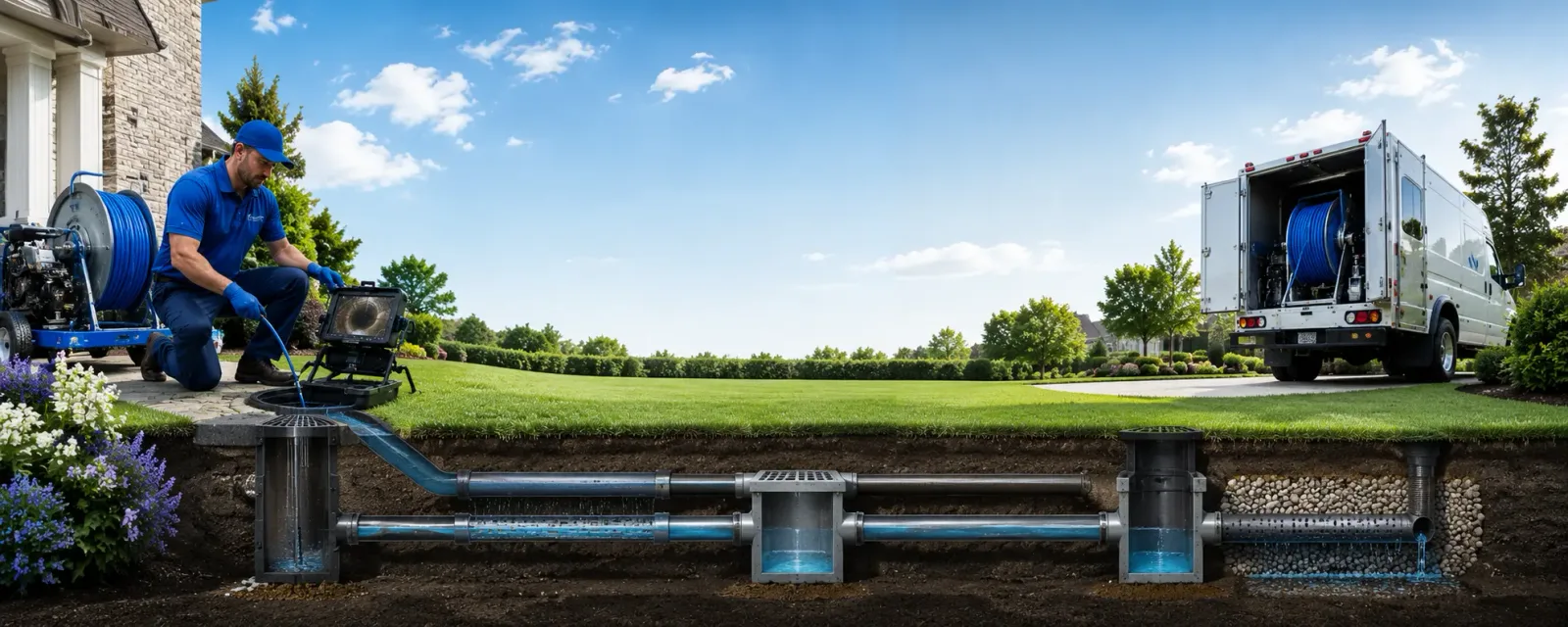 Outdoor drain cleaning information for West Des Moines, IA